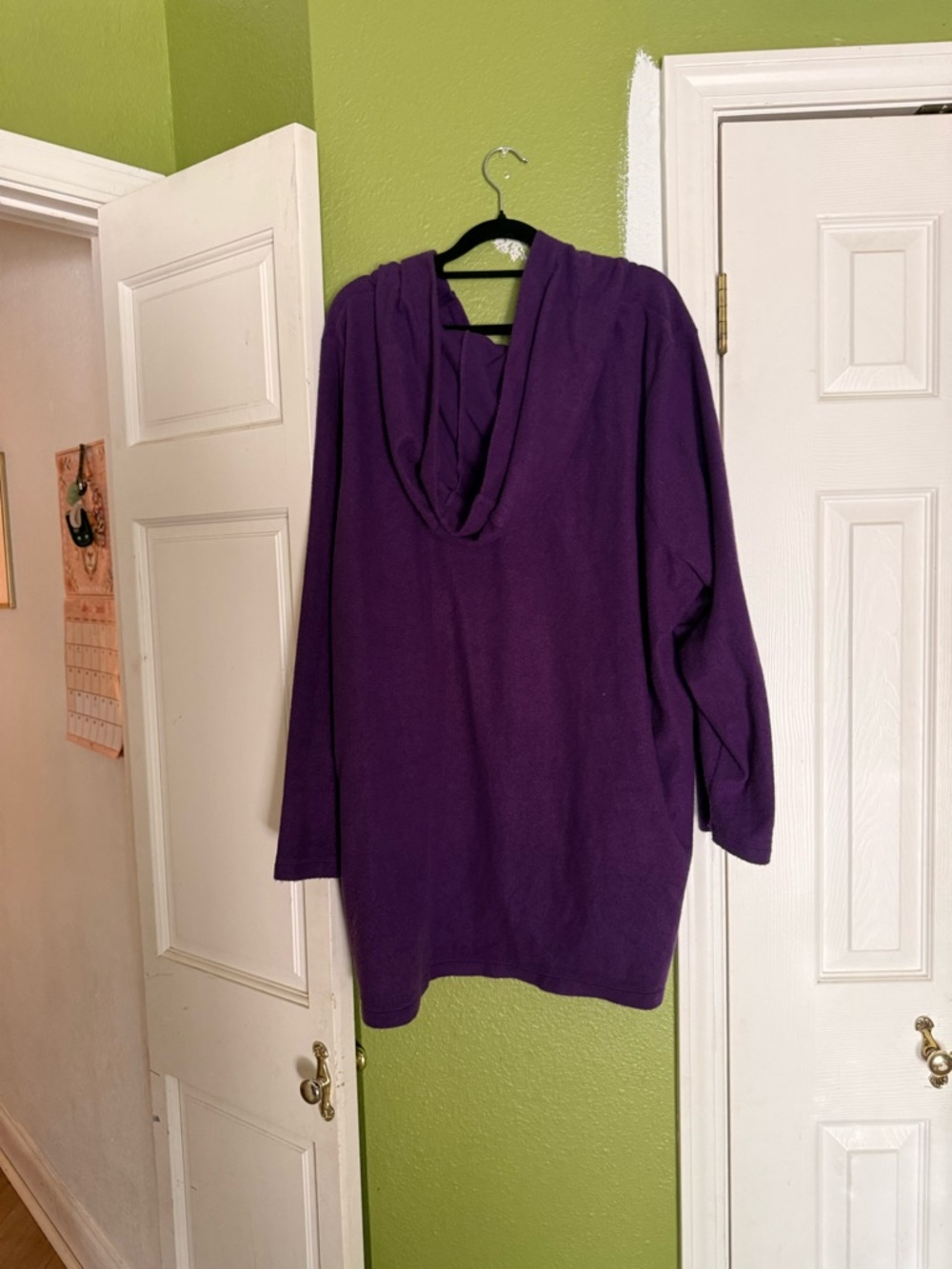 Woman Within Deep Purple Cowl Neck Sweater